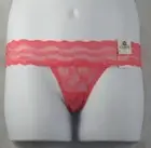 b.tempt'd by Wacoal Women's Lace Kiss Thong Panty Underwear, Rose Pink, Small 5
