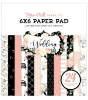 Echo Park 6"x 6" WEDDING paper pad~Beautiful! Quick Ship!