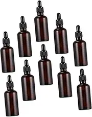10 Pcs 50ml Dropper Bottles Refillable Essential Oil & Perfume Storage Bottles for Travel Medicine and Liquid Dispensers/2844