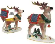 Reindeer Jeweled Trinket Box with Austrian Crystals