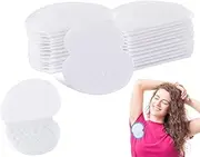 Abiyou Pack of 150 Self-Adhesive Underarm Pads, Invisible Sweat Pads, Cotton Underarm Sweat Pads, Unparfümiert, for Men and Women (White)