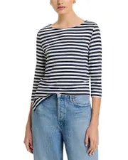 Majestic Filatures Striped Boatneck Tee