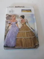 Butterick Sewing Pattern 6195 Sz 6-10 Civil War Southern Belle Dress Costume