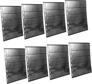 CIYODO Stamp Collecting Supplies Book 10 Sheets Stamp Album Binder for Artistic Pages Black