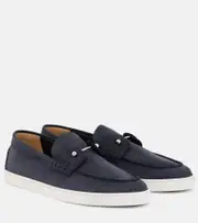[Christian Louboutin] Christian Louboutin Chambeliboat leather loafers AU 7 blue