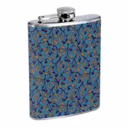 Popular Retro Patterns D4 Flask 8oz Stainless Steel Hip Drinking Whiskey
