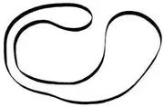 PRB Turntable Belt 25.0 Inch Circumference, Rubber