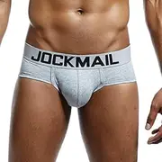 [JOCKMAIL] Mens Briefs Underwear Mens Cotton Briefs Moisture Wicking Underpants Soft Breathable Men Briefs