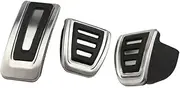 CHPGKGVNVT Car Pedals for Audi A4 B9 A5 F5 2016-2023 LHD Sedan Avant Sport Gas Brake Foot Rest Pedal Cover Stainless Steel Accessories Pedals(3Pcs MT)