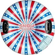 Inflatable Ski Ring PVC Sledding Tube Thicken Snow Tubing Winter Snow Tube with Handle