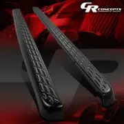 Pair Black Stepside Bed Rail Caps for 2007-2013 Silverado Sierra 1500-3500 6.5ft