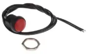 Apem PUSH BUTTON SWITCH 200mA Momentary SPST, Through Hole, Dome Shape RED