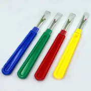 3pcs Plastic Seam Ripper Stitch Unpicker Thread Sewing Tool Cap U.K w/ T0O6 R4F5