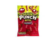 Sour Punch Strawberry Chewy Candy Bites (Pack of 12 Bags) - 5oz Each