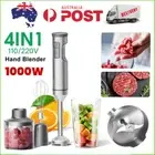 Hand Blender Electric 1000W Immersion Silent 4-in-1 Stick Mixer Food Whisk AUS