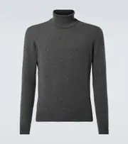 [Loro Piana] Loro Piana Cashmere turtleneck sweater AU 102 grey