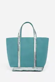 NEW Vanessa bruno Sequins Tote bags M size TURQUOISE