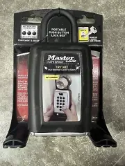 Master Lock 5422D Lock Box Combination Push Button Portable Key Safe