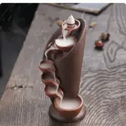 1pc Handmade Torch Design Waterfall Incense Burner Creative Home Decor Incense B