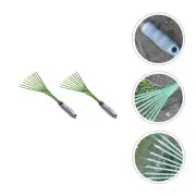 2 Pcs Garden Rake Rotary Trowel Detachable Kids Tractor Handles