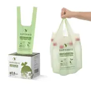 SUPERBIO 2.6 Gallon Compostable Bags with Handles 100 Count1 Pack Food Scrap ...