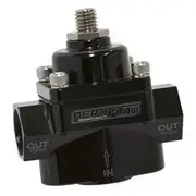 Aeroflow Billet 2-Port Fuel Pressure Regulator with -8 ORB Ports, AF49-3001BLK