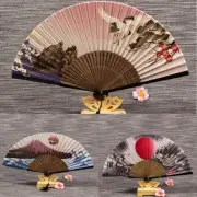 Vintage Chinese Hand held Fan Silk Folding Dance Party Wedding Home Decoration