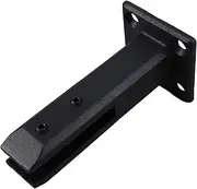 TEHAUX Glass Clamp Post for Garden Fencing Floor Mounted Balustrade Support Simple Installation for Pool Stair and Home Use Durable and Practical Design Height