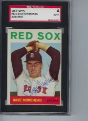 Dave Morehead autographed signed 1964 Topps # 376 Auto SGC