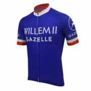 Mens Retro 1969 Willem II Gazelle Cycling team Jersey Bicycle Jersey Cycling Top