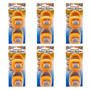 6x 2pc Duzzit Baking Soda Odour Buster Home/Car Hanging Air Freshener Yellow