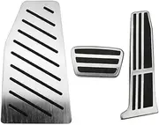 CHPGKGVNVT Aluminum Alloy Car Pedals for Toyota Camry 2018-2023 RAV4 Rav 4 2019-2023 Interior Gas Brake Rest Pedal Cover Accessories Pedals(at with Rest)
