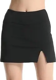 [WKLOUYHE] Tennis Skirts for Women Golf Athletic Skirts Mini Workout Running Shorts with Pockets