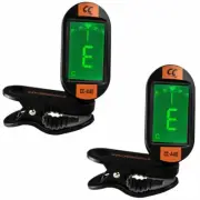 ChromaCast 440 Series Colored Guitar Tuner, Sunset Orange, 2-Pack