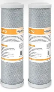 2 PACK CTO-F10-5 RSCTO001_M CARBON BLOCK FILTER 5UM 10 2.5"