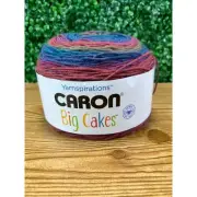 New Caron Big Cakes Self Striping Yarn Plum Pudding 603 yd/551 m / 10.5oz/300 g