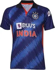 KD Cricket Jersey World Cup 2021 Supporter T-Shirt Cricket Team Uniform India - Half Sleeve Plain 22