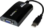 StarTech USB to VGA Multi Monitor External Video Adapter, Black