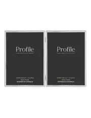 [Profile Australia] Habitat Hinged Double Metal Photo Frame 5x7 in Silver