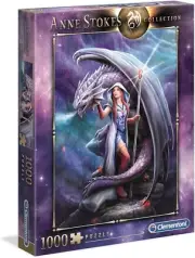 Clementoni - 39525 - Anne Stokes Puzzle - Dragon Mage - 1000 Pieces