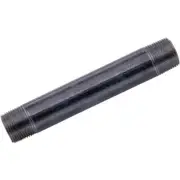 (25)-Anvil 2 In. x 4 In. Schedule 40 Steel Black Iron Nipple Model: 8700144655