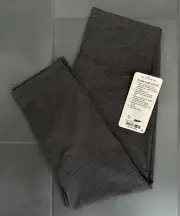 Lululemon Wunder Under Crop HR Leggings HBLK Heathered Black LW6ALYS Size 10 NEW