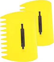 1 Pair Fall Leaf Clip Garden Rake Leaf Catcher for Yard Ground Leveling Rake Gardening Tools Lawn Tool Leave Collector Yard Leave Collector Yellow Plastic