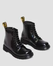 Dr. Martens 1460 30903001 Boots Kids Girls 2 Black Rainbow Patent Leather ZPO520