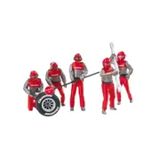 Carrera Licensed 1:32 Scale Evo Digital Pit Mechanics 5 piece Set Model Toy Red