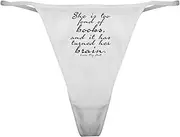 [CafePress] Too Fond of Books Classic Thong Underwear, Womens Panties