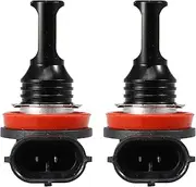 X AUTOHAUX H11 Fog Lights Bulbs Bulb 80W Power 2 LED 3570 Chips Auto LED Car Driving Running Lamp Bright Waterproof Aluminum White (Set of 2)