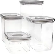 [Pyrex] Square Canister 4 Pieces Set