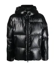 logo-patch padded jacket IT50,IT48 Black