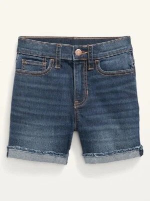 Old Navy High-Waisted Roll-Cuffed Cut-Off Jean Shorts for Girls Size 6